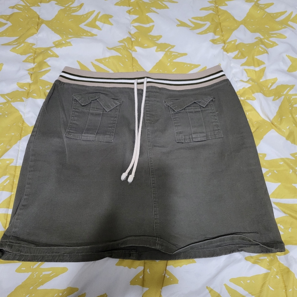 Camo Green mini skirt